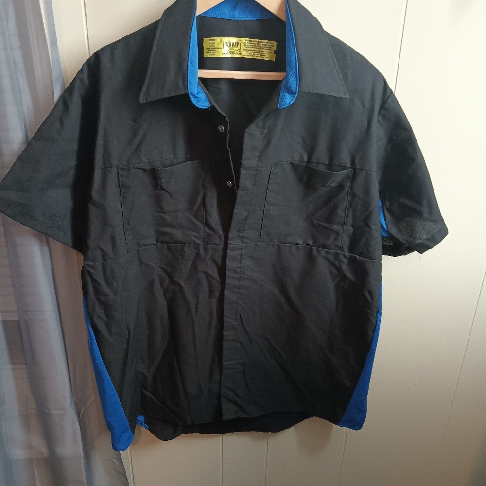 Black and Blue Red Kap Short Sleeve Shirt